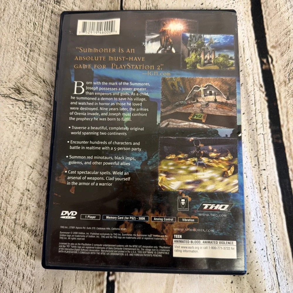 Summoner PS2 PlayStation 2 Complete in Box‎ CIB With Manuel